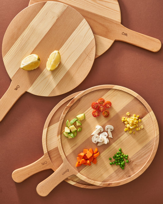 Round Platter With Handle